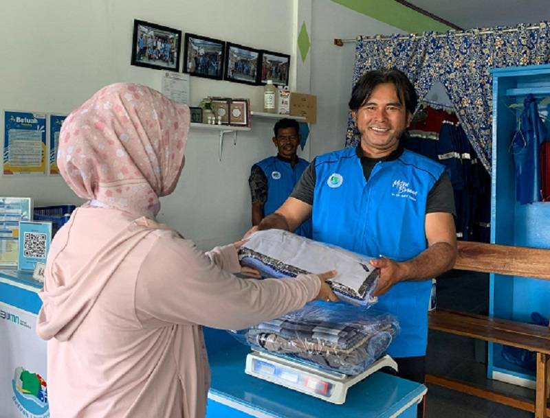 Pertamina dan Nelayan Dumai Bikin Usaha Laundry Hijau