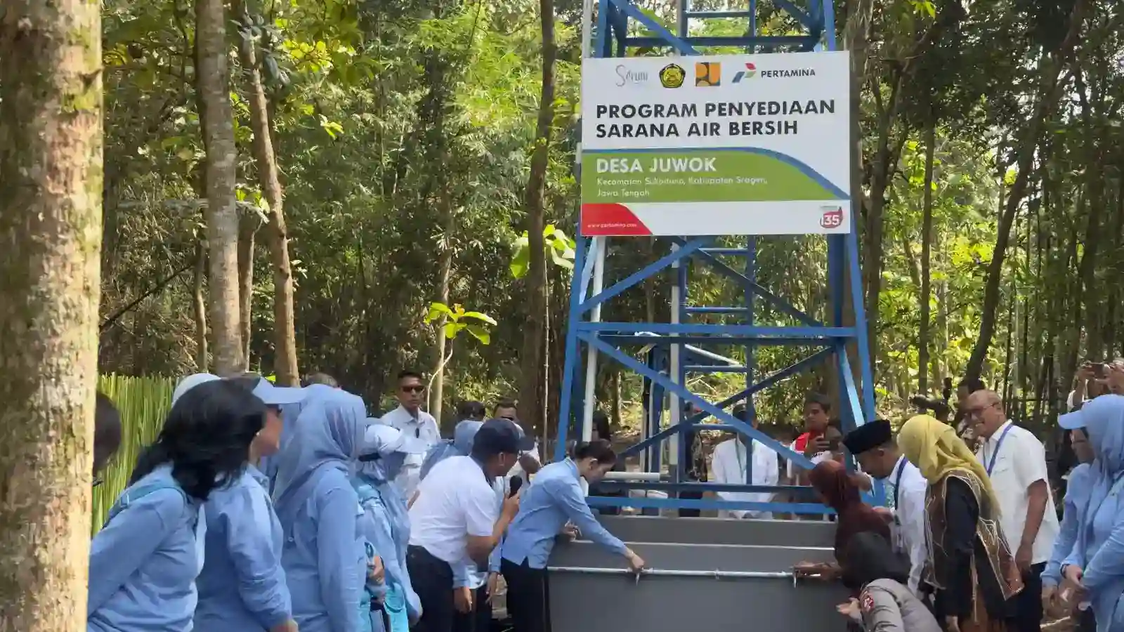 Pertamina Bangun Banyak Sumur Air Bersih di Sragen, Komitmen NZE 2060 Menguat