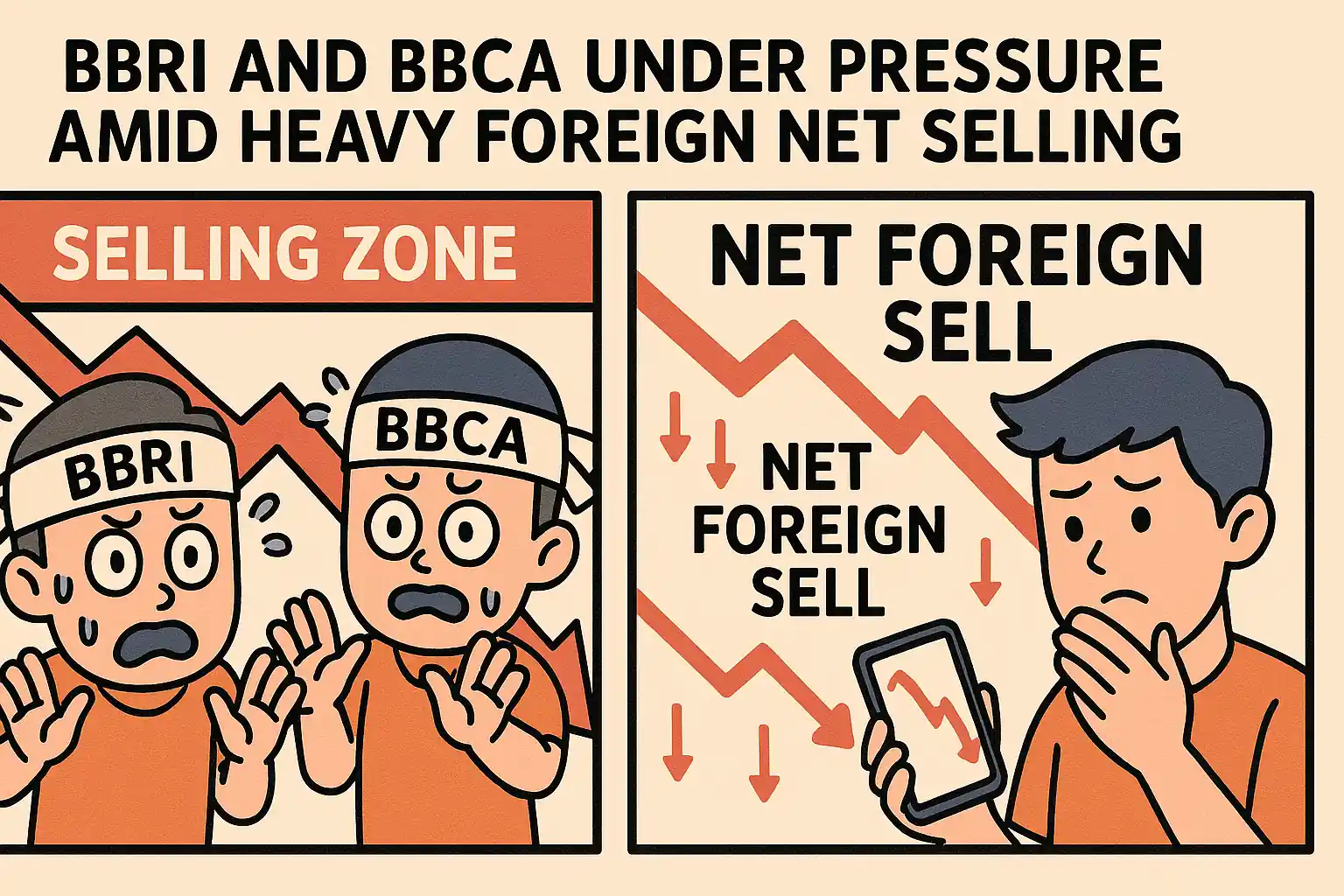 Tekanan Asing Guncang BBRI dan BBCA: Saatnya Investor Bertahan atau Menepi?