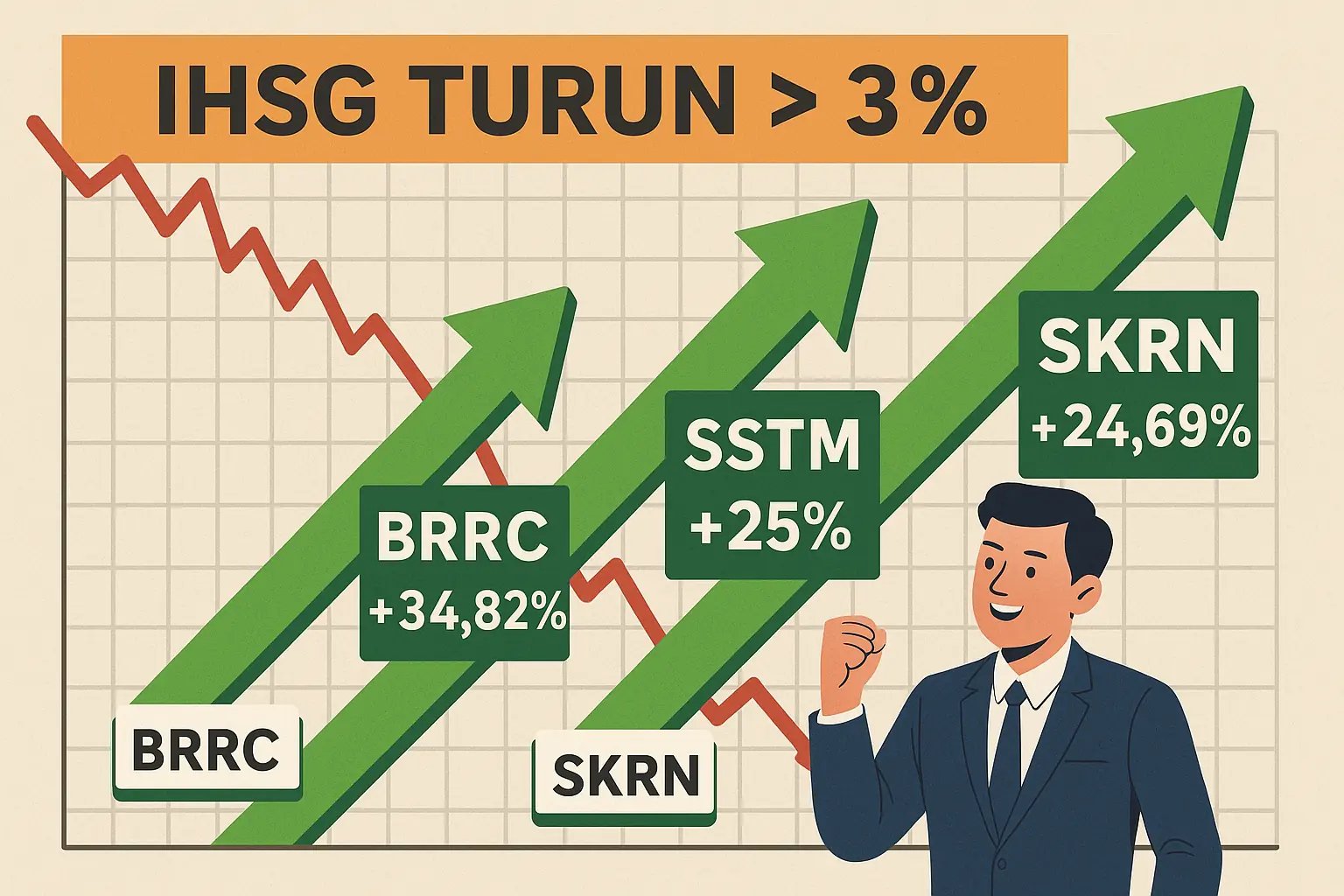 Saham-saham ini Selamat dari Zona Merah: Siapa yang Menguntungkan?