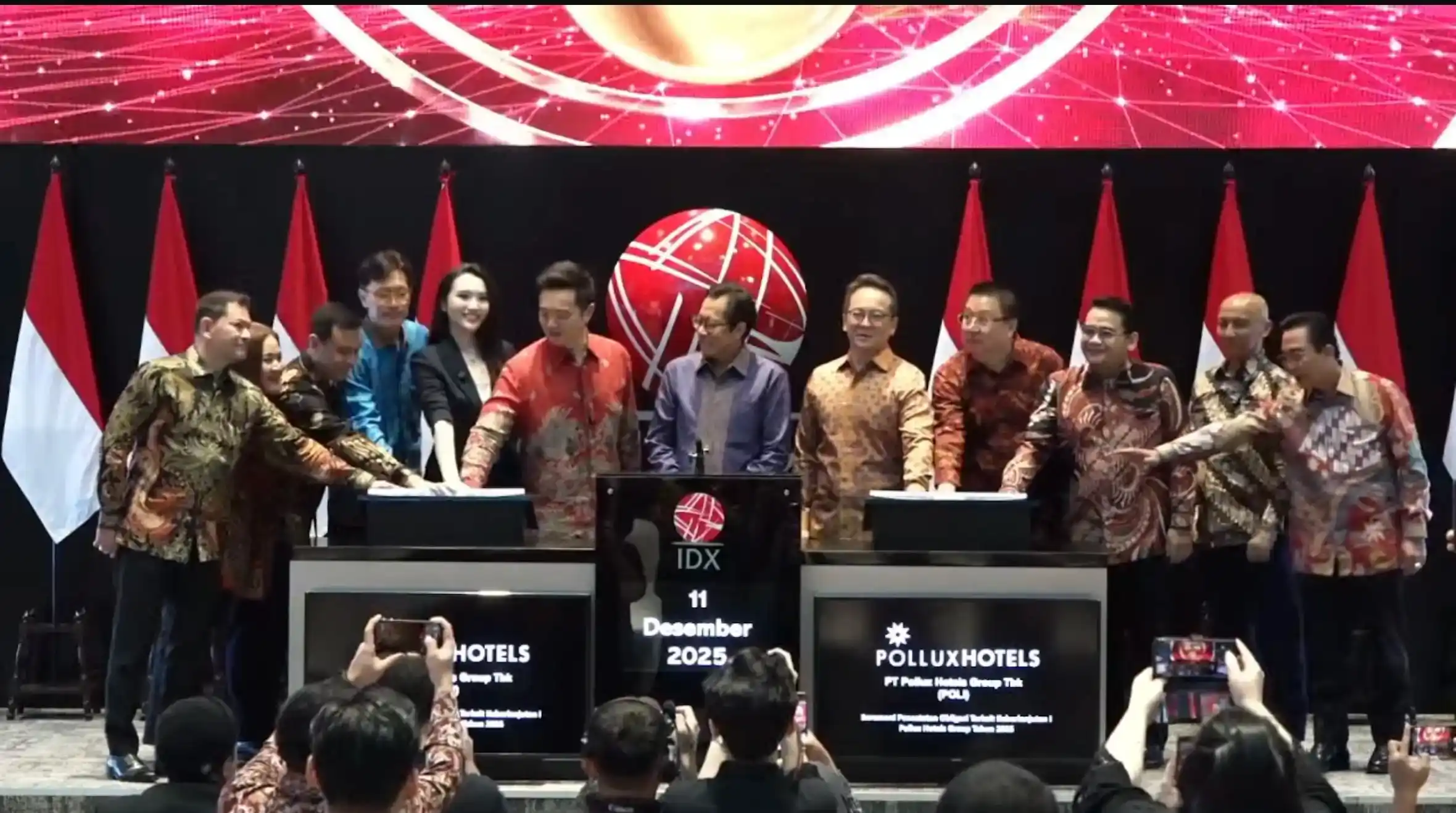 Pollux Hotels Group Resmi Catatkan Obligasi Keberlanjutan Rp500 Miliar