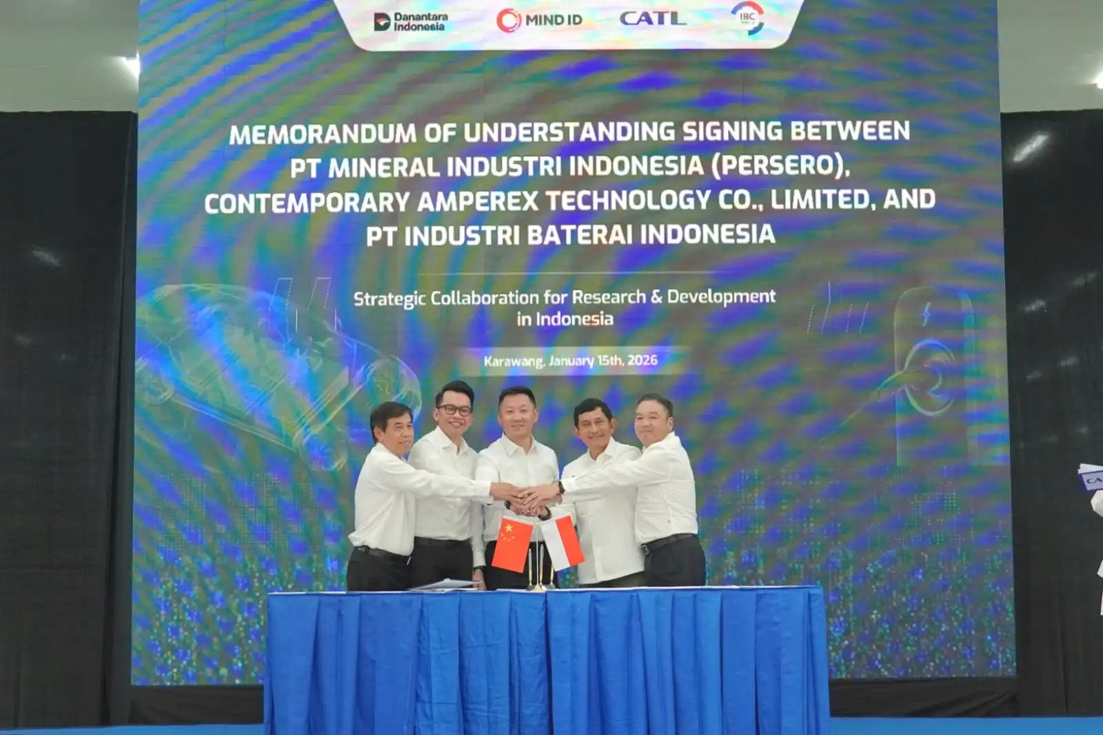 Instalasi Pabrik Baterai CATIB Karawang Rampung, Produksi Ditargetkan Akhir 2026