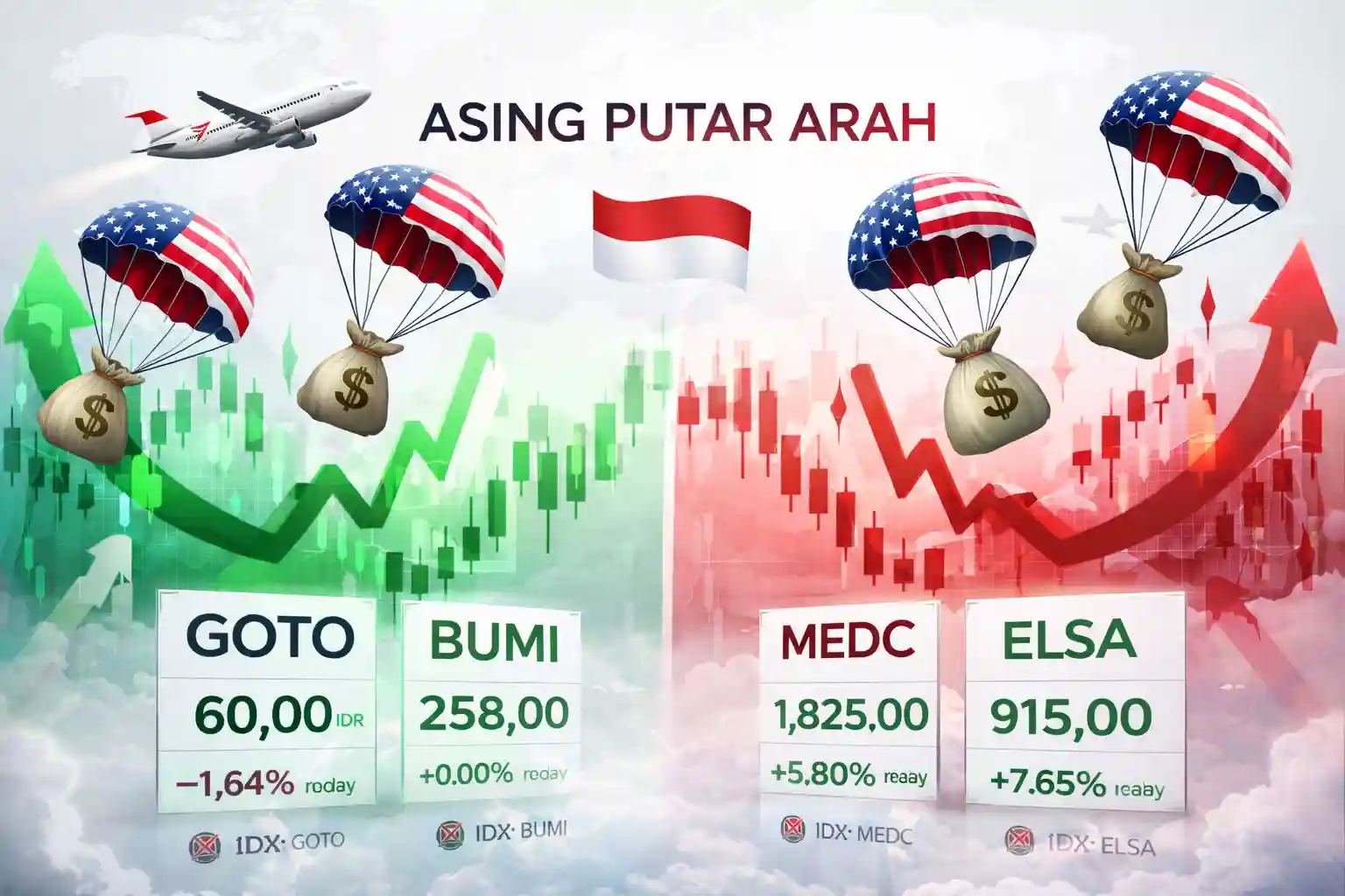 Asing Putar Arah: Keluar dari Migas, Masuk ke GOTO dan BUMI