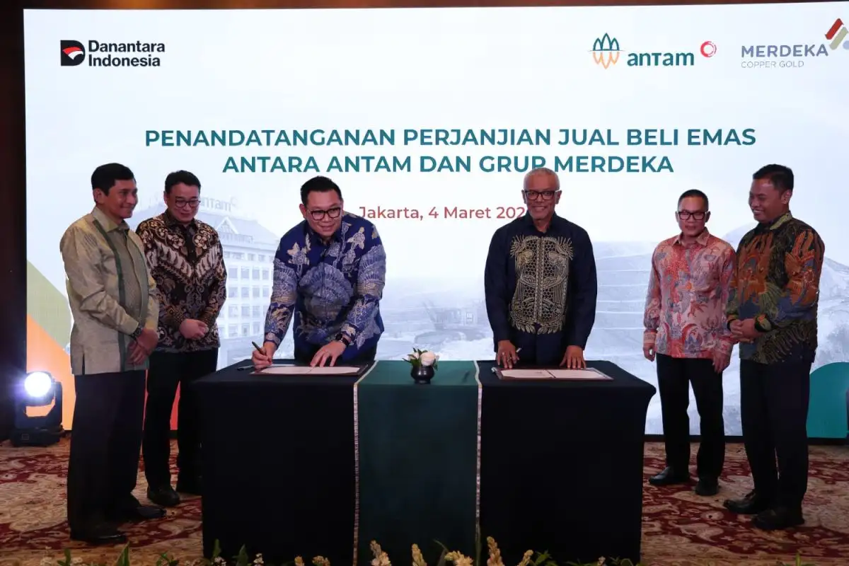 MDKA Gandeng ANTM, Kontrak Penjualan Emas Capai 3 Ton per Tahun