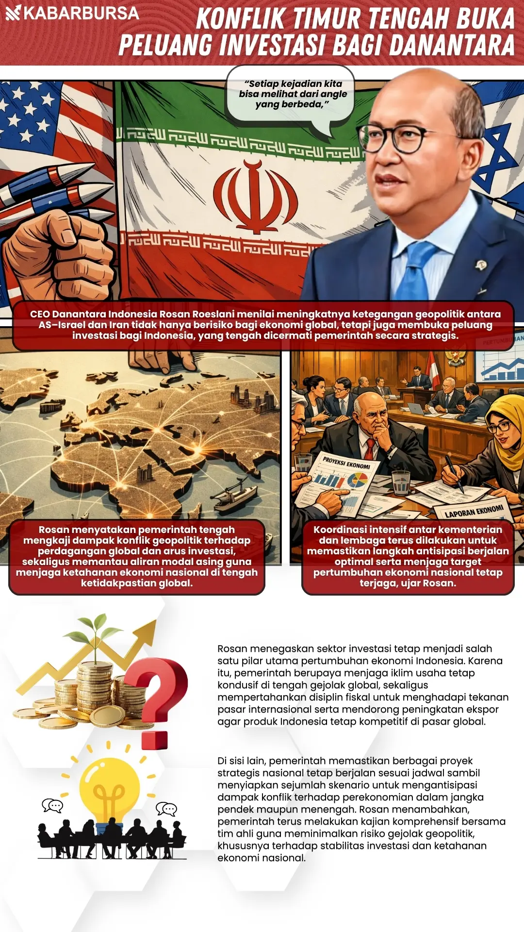 INFOGRAFIS Konflik Timur Tengah Buka Peluang Investasi bagi Danantara
