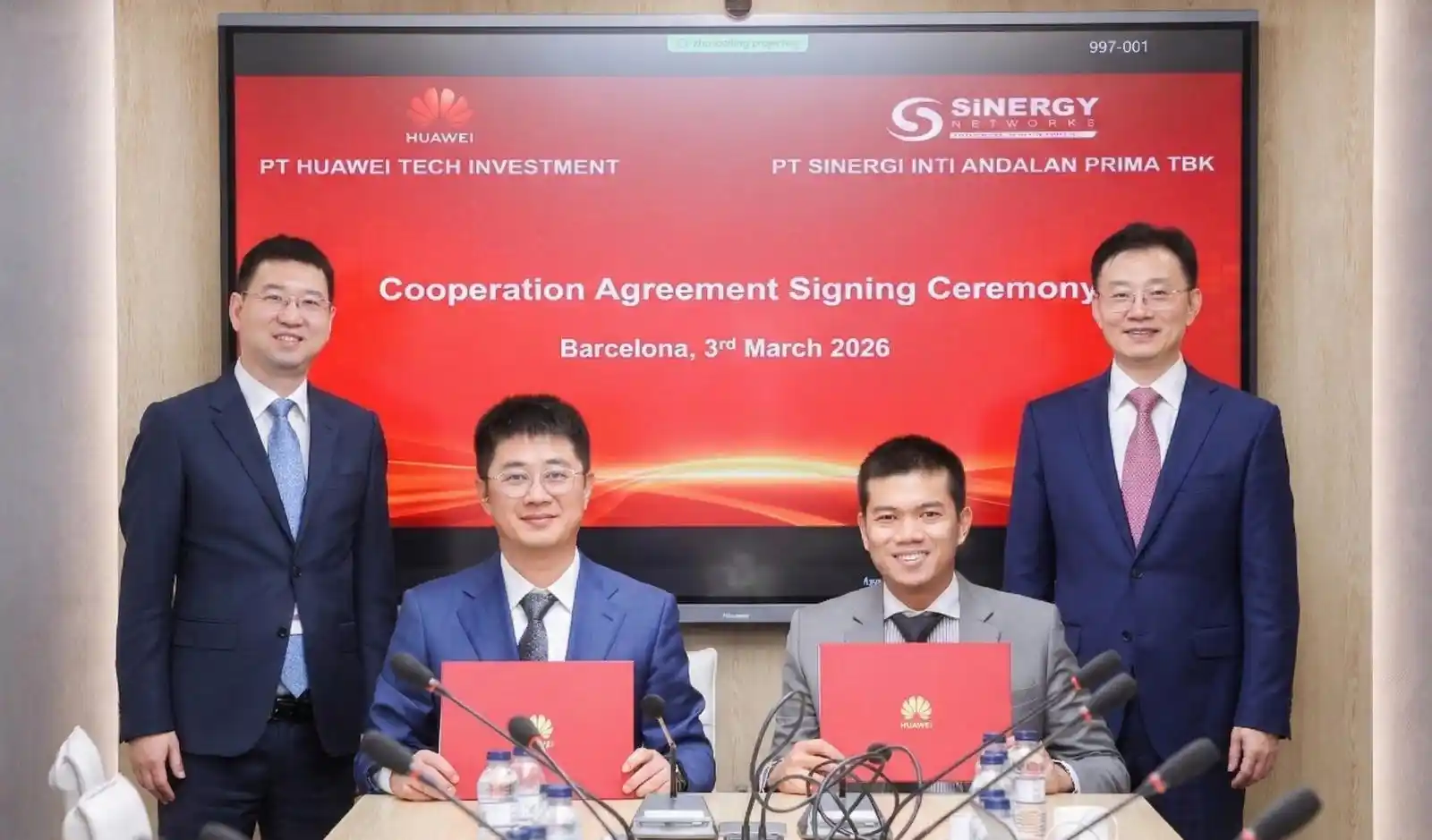 INET dan Huawei Teken Kerja Sama Infrastruktur Jaringan di MWC 2026