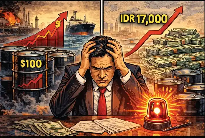 EDITORIAL : Minyak USD100 dan Rupiah Menuju 17.000, Alarm bagi Ekonomi Indonesia