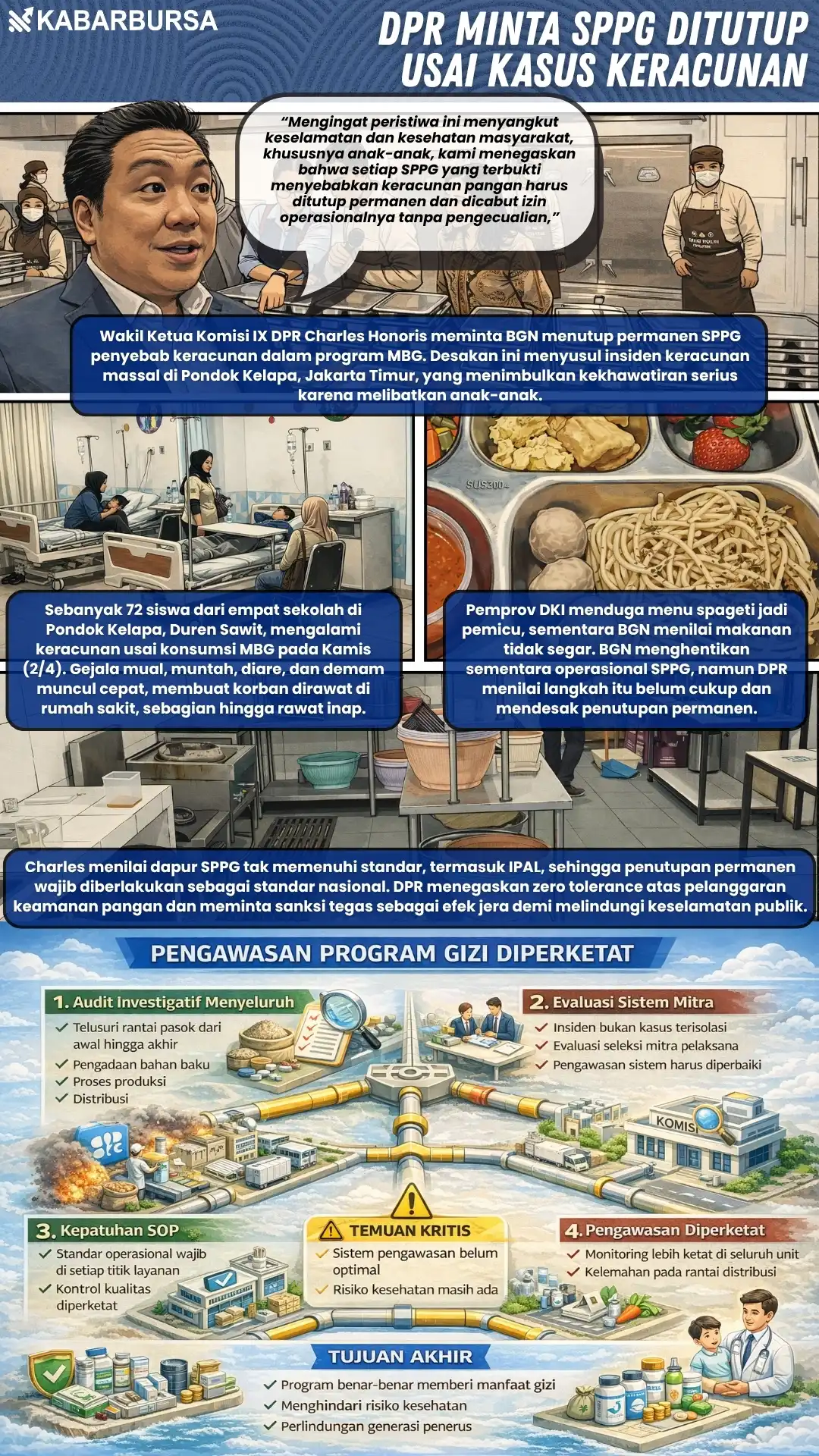 INFOGRAFIS DPR Minta SPPG Ditutup Usai Kasus Keracunan