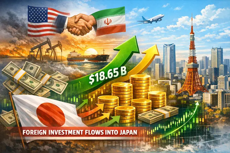 Tensi peran AS-Iran Reda, Asing Suntik 2,96 Triliun Yen di Pasar Saham Jepang