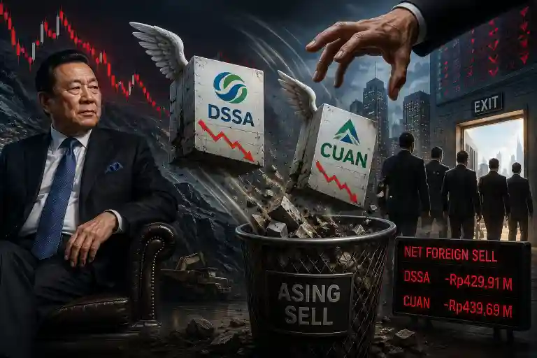 DSSA dan CUAN Berdarah, Asing Keluar Hampir Rp900 Miliar