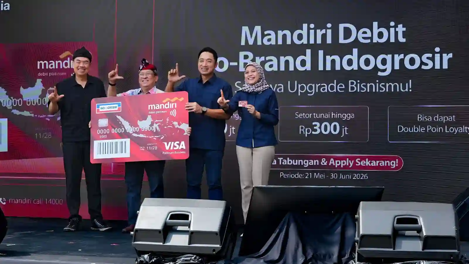 Bank Mandiri Gandeng Indogrosir Luncurkan Kartu Debit Baru