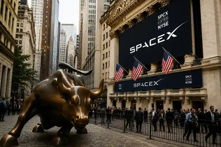 Wall Street Sorak-sorai, SpaceX Meledak di Hari Perdana