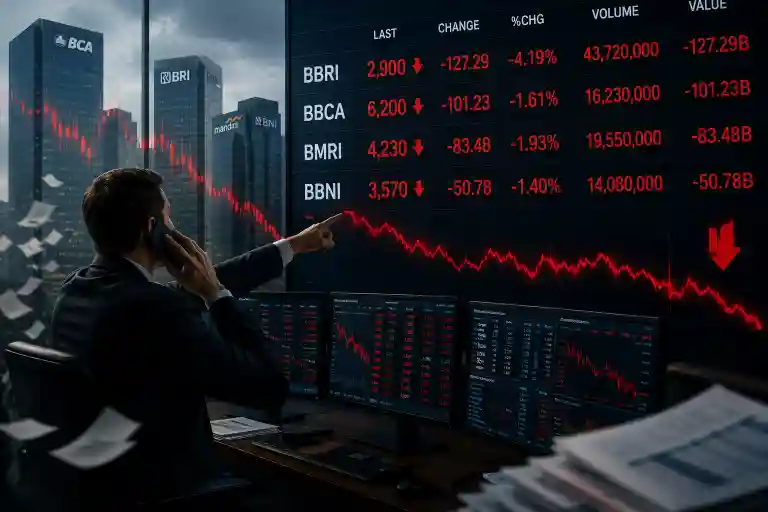 Asing Masih Jual Big Bank, BBRI Kehilangan Rp127,29 miliar, BBCA?