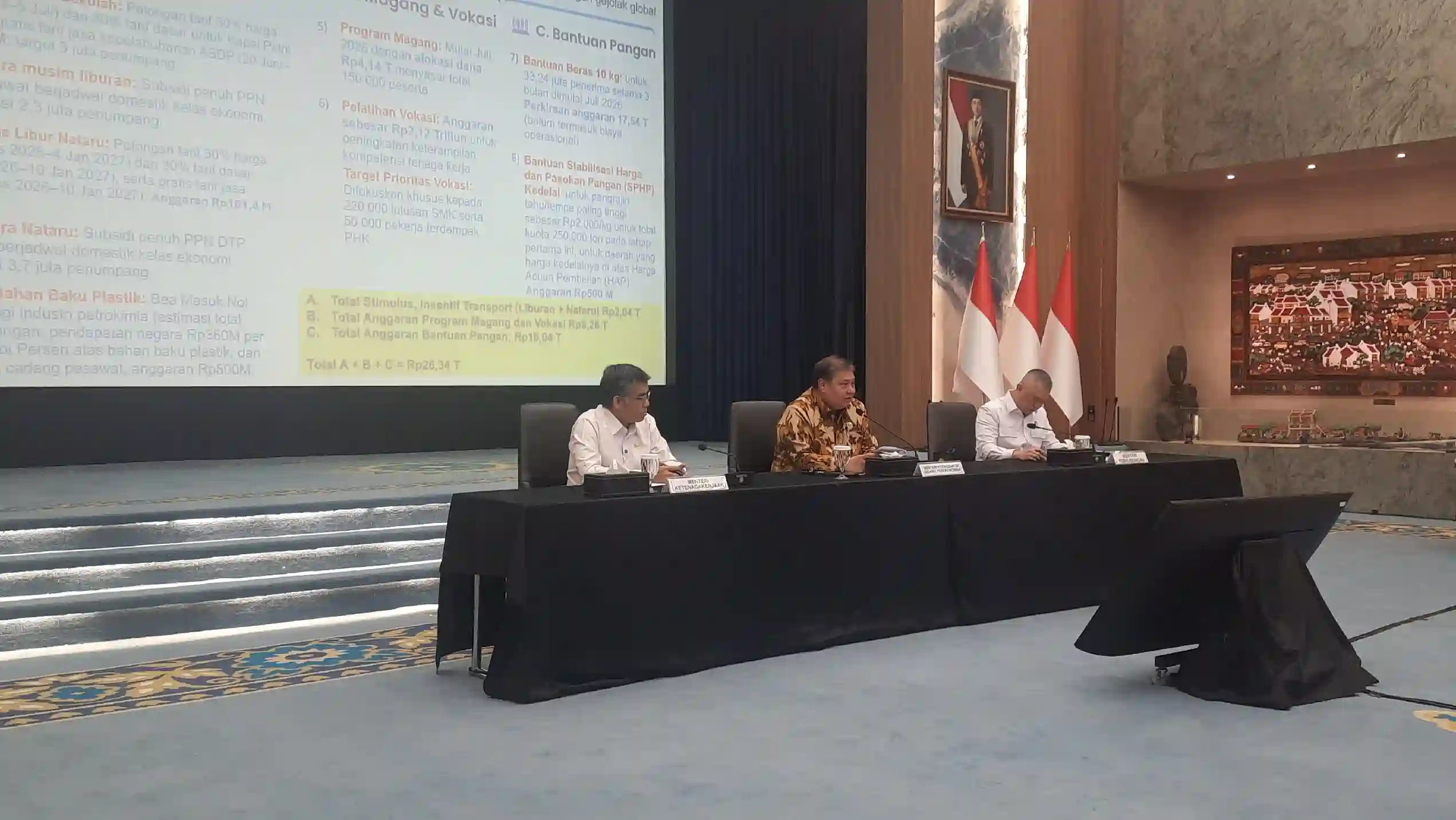Airlangga Umumkan Paket Stimulus Rp26,34 Triliun, Berikut Rinciannya