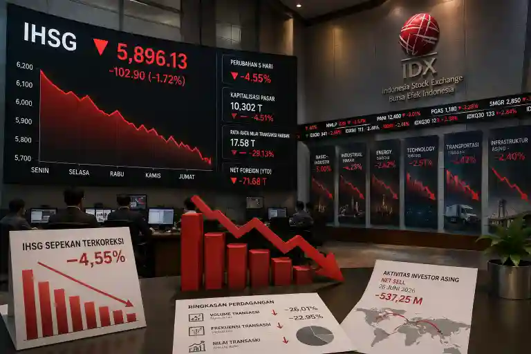 IHSG Tersungkur di Sesi I, Saham Grup Prajogo Tahan Erosi