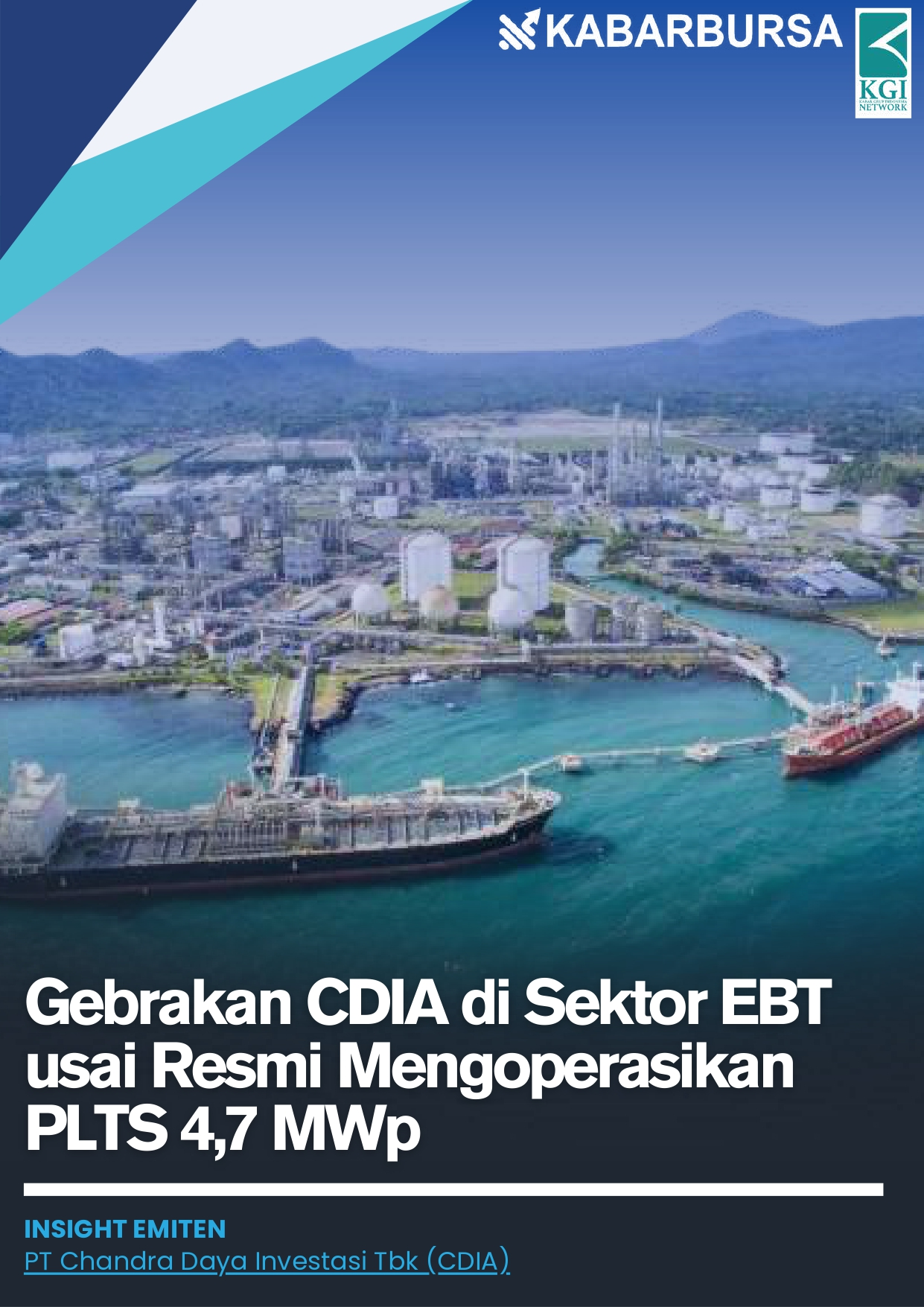 Gebrakan CDIA di Sektor EBT usai Resmi Mengoperasikan PLTS 4,7 MWp