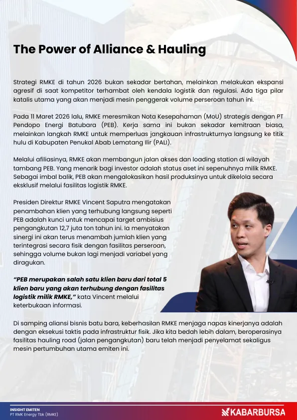 Menguak Anomali RMKE, sang Raja Tol Batu Bara